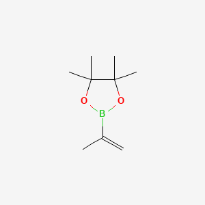 Chemical structure of Isopropenylboronic acid pinacol ester