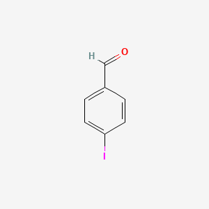 Chemical structure of 4-Iodobenzaldehyde