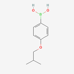 Chemical structure of 4-Isobutoxyphenylboronic acid(contains varying amounts of Anhydride)