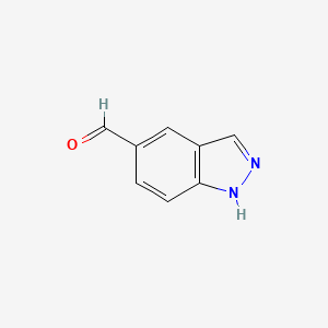 Chemical structure of Indazole-5-carboxaldehyde