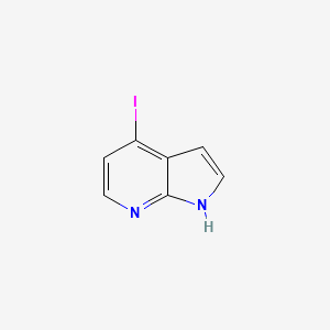 Chemical structure of 4-Iodo-1H-pyrrolo[2,3-b]pyridine