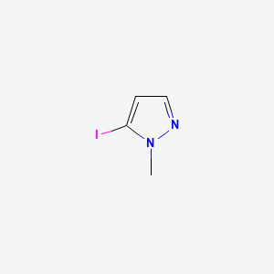 Chemical structure of 5-Iodo-1-methyl-1H-pyrazole