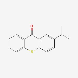 Chemical structure of 2-Isopropylthioxanthone