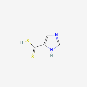 Chemical structure of 4-Imidazoledithiocarboxylic acid