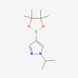 Chemical structure of 1-Isopropyl-1H-pyrazole-4-boronic acid pinacol ester