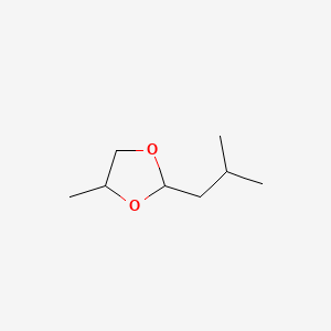 Chemical structure of 2-Isobutyl-4-methyl-1,3-dioxolane