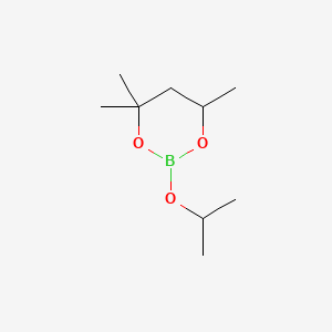 Chemical structure of 2-Isopropoxy-4,4,6-trimethyl-1,3,2-dioxaborinane