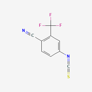 Chemical structure of 4-Isothiocyanato-2-(trifluoromethyl)benzonitrile