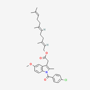 Chemical structure of Indometacin Farnesil
