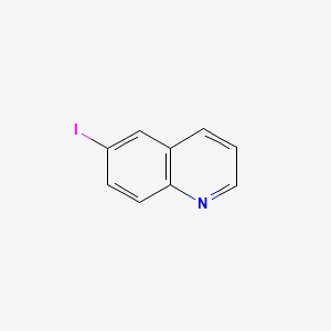 Chemical structure of 6-Iodoquinoline