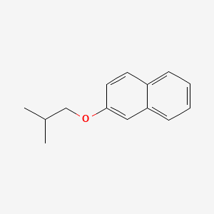 Chemical structure of 2-Isobutoxynaphthalene