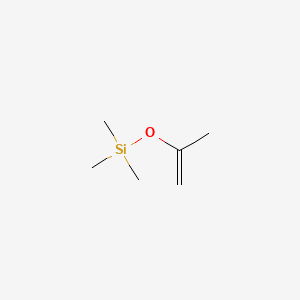 Chemical structure of Silane, trimethyl((1-methylethenyl)oxy)-