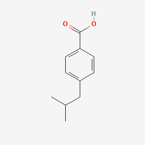 Chemical structure of 4-Isobutylbenzoic Acid