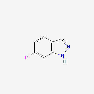 Chemical structure of 6-Iodoindazole
