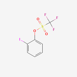 Chemical structure of 2-Iodophenyl Trifluoromethanesulfonate