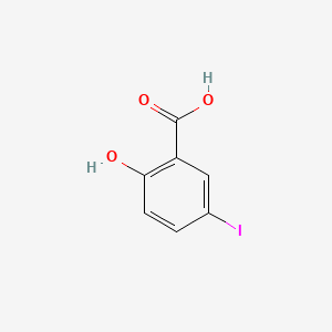 Chemical structure of 5-Iodosalicylic Acid