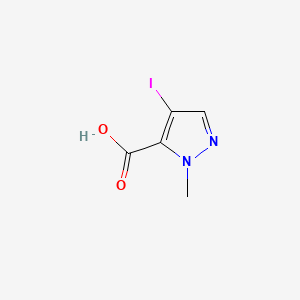 Chemical structure of 4-Iodo-1-methylpyrazole-5-carboxylic Acid