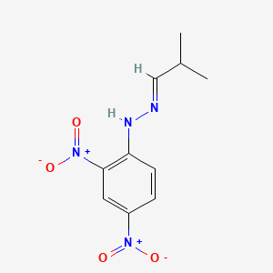 Chemical structure of Isobutyraldehyde 2,4-Dinitrophenylhydrazone