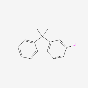 Chemical structure of 2-Iodo-9,9-dimethylfluorene