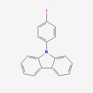 Chemical structure of 9-(4-Iodophenyl)carbazole