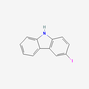Chemical structure of 3-Iodocarbazole