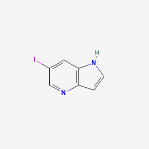 Chemical structure of 6-Iodo-1H-pyrrolo[3,2-b]pyridine