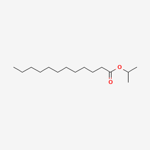 Chemical structure of Isopropyl laurate