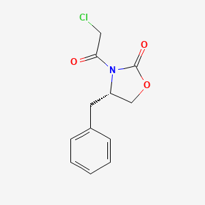 Chemical structure of (S)-4-Benzyl-3-chloroacetyl-2-oxazolidinone