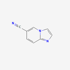 Chemical structure of Imidazo[1,2-a]pyridine-6-carbonitrile