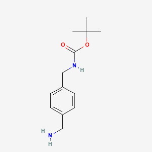 Chemical structure of 1-(N-Boc-aminomethyl)-4-(aminomethyl)benzene