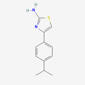 Chemical structure of 4-(4-ISOPROPYL-PHENYL)-THIAZOL-2-YLAMINE