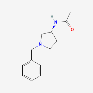 Chemical structure of (R)-(+)-1-Benzyl-3-acetylaminopyrrolidine