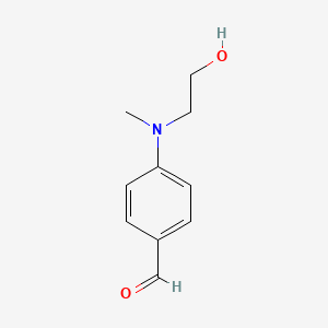 Chemical structure of N-Methyl-N-(2-hydroxyethyl)-4-aminobenzaldehyde