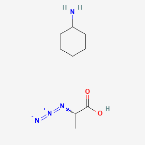 Chemical structure of (S)-2-Azido-propionic acid cyclohexylammonium salt