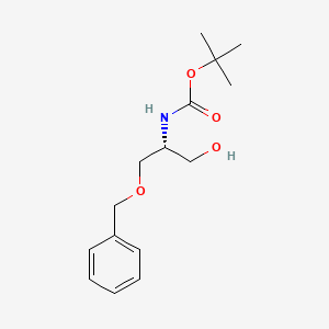 Chemical structure of (R)-(+)-3-Benzyloxy-2-(Boc-amino)-1-propanol
