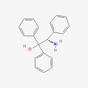 Chemical structure of (S)-(-)-2-Amino-1,1,2-triphenylethanol