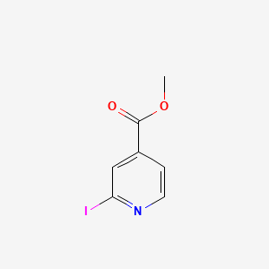 Chemical structure of 2-Iodo-isonicotinic acid methyl ester