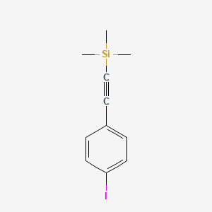 Chemical structure of (4-Iodophenylethynyl)trimethylsilane