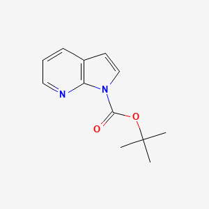 Chemical structure of N-Boc-7-azaindole