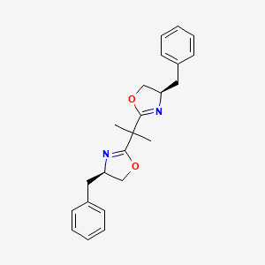 Chemical structure of (+)-2,2′-Isopropylidenebis[(4R)-4-benzyl-2-oxazoline]
