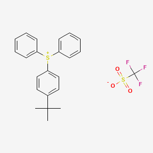 Chemical structure of (4-tert-Butylphenyl)diphenylsulfonium triflate