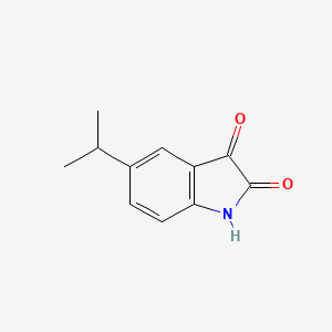 Chemical structure of 5-Isopropyl-1H-indole-2,3-dione