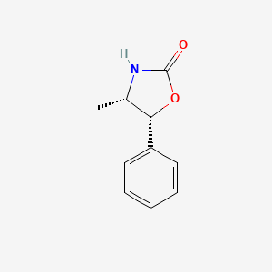 Chemical structure of (4S,5R)-(-)-4-Methyl-5-phenyl-2-oxazolidinone