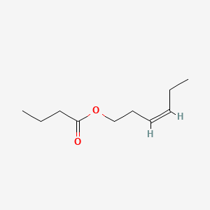 Chemical structure of cis-3-Hexenyl butyrate