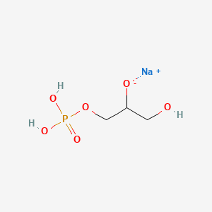 Chemical structure of rac-Glycerol 1-phosphate sodium salt hydrate
