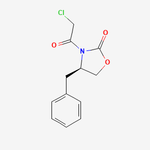 Chemical structure of (R)-4-Benzyl-3-chloroacetyl-2-oxazolidinone
