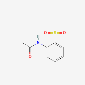 Chemical structure of N-(2-(Methylsulfonyl)phenyl)acetamide