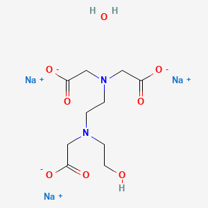 Chemical structure of N-(2-Hydroxyethyl)ethylenediaminetriacetic acid trisodium salt hydrate