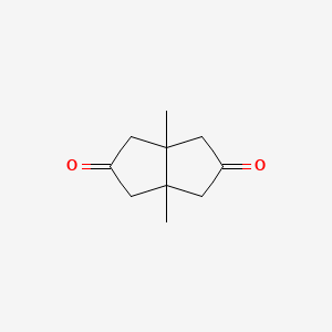 Chemical structure of cis-1,5-Dimethylbicyclo[3.3.0]octane-3,7-dione