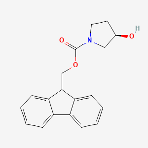 Chemical structure of (R)-(-)-1-Fmoc-3-pyrrolidinol